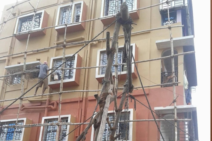 Building Renovation project completed in Kolkata by M/s. M. Construction