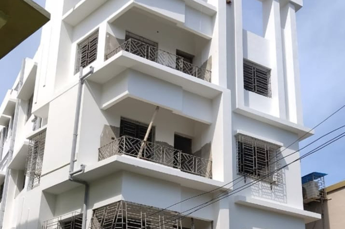 Exterior Painting project completed in Kolkata by M/s. M. Construction