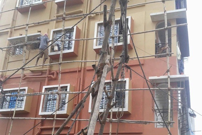 Office Painting project completed in Kolkata by M/s. M. Construction