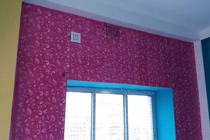Wall Painting project completed in Kolkata by M/s. M. Construction